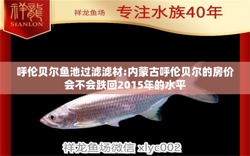 呼伦贝尔鱼池过滤滤材:内蒙古呼伦贝尔的房价会不会跌回2015年的水平 广州水族器材滤材批发市场