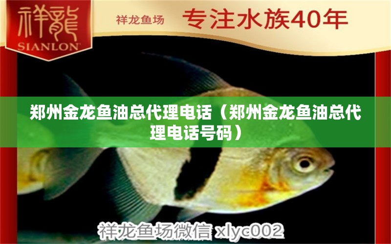 郑州金龙鱼油总代理电话（郑州金龙鱼油总代理电话号码） 量子养鱼技术