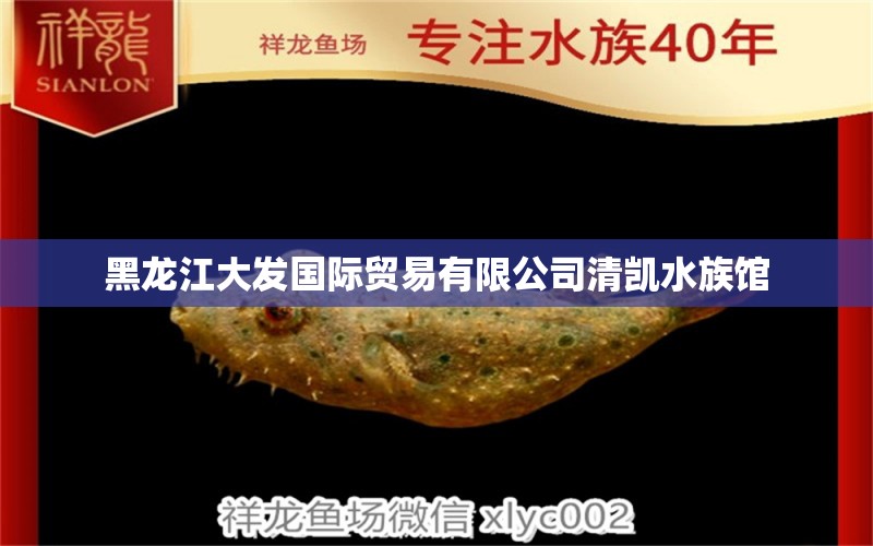 黑龙江大发国际贸易有限公司清凯水族馆 全国水族馆企业名录