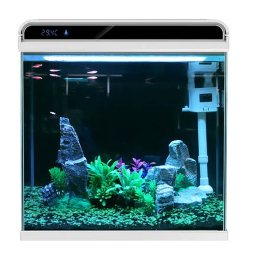 森森（SUNSUN）超白桌面小鱼缸生态玻璃缸水草缸客厅造景金鱼缸长方形HWK:420P裸缸（420230260mm） 水草 第7张