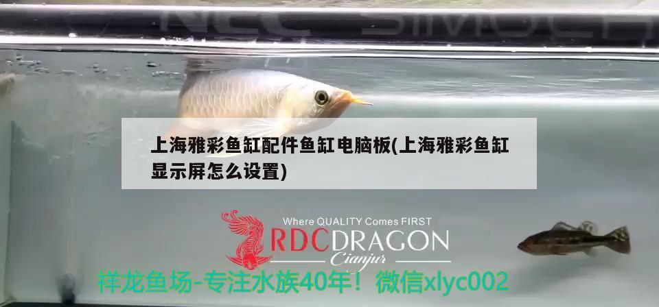 上海雅彩鱼缸配件鱼缸电脑板(上海雅彩鱼缸显示屏怎么设置)