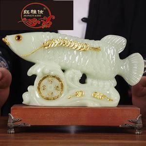 玉石雕刻金龙鱼的寓意与象征意义