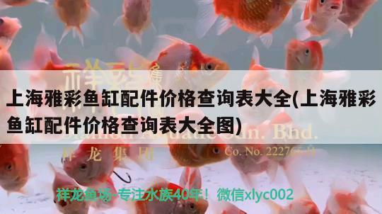 上海雅彩鱼缸配件价格查询表大全(上海雅彩鱼缸配件价格查询表大全图) 广州祥龙国际水族贸易