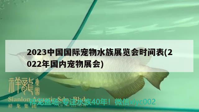 2023中国国际宠物水族展览会时间表(2022年国内宠物展会) 水族展会
