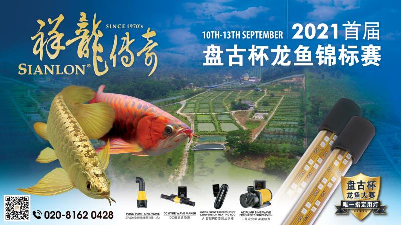 祥龙鱼场预祝2021广州百艺城首届盘古杯世界龙鱼锦标赛